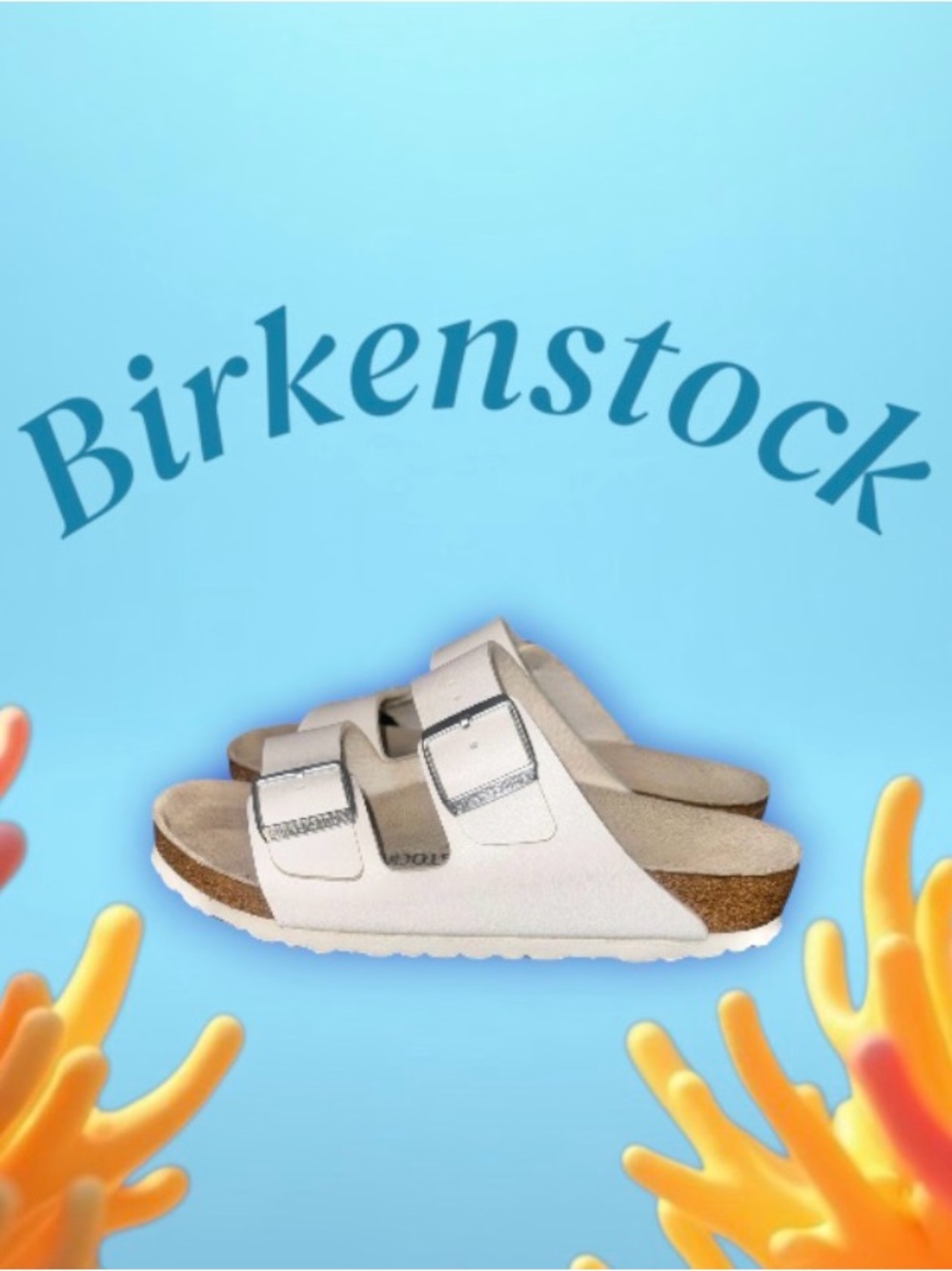BIRKENSTOCK BIRKO- FLOR white sandals women’s shoes 39 8 8.5